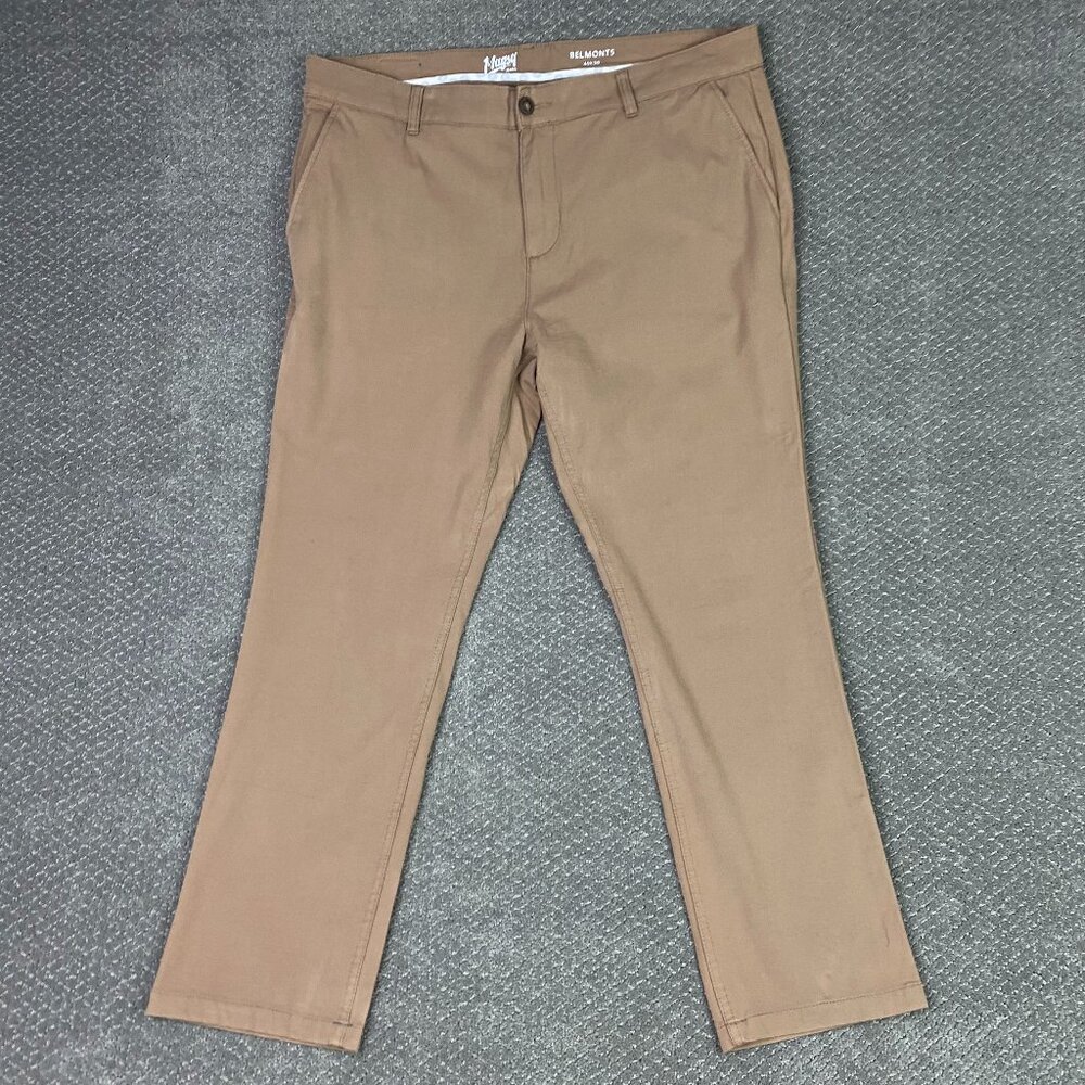 Mugsy Jeans Belmonts Chino Pants Men's 40 x 30 Measures 41 x 29.5 Brown Tan